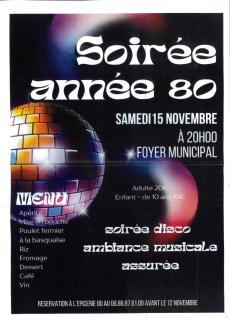 Soirée année 80