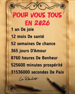 Bonne année 2026